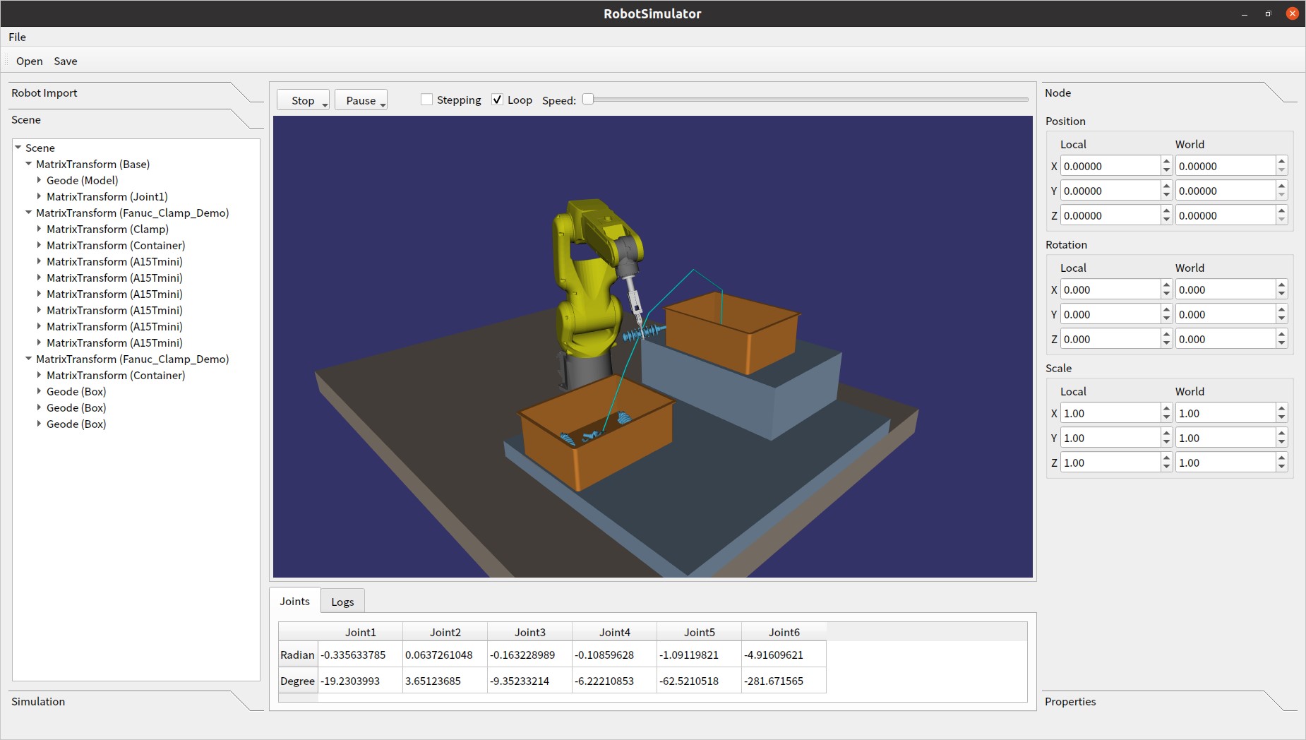 工業(yè)機(jī)器人仿真平臺